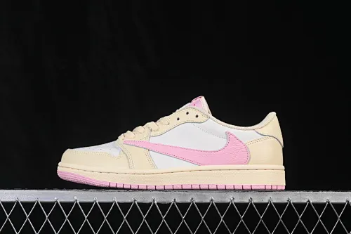 All categories Air Jordan Jordan series basketball shoes Air Jordan 1 Low ZG version Travis Scott x Air Jordan 1 Low OG AJ1 Joe 1 undercut low top full head layer IQ7604-100